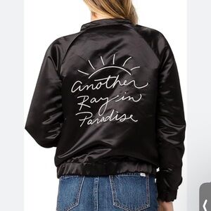 Black Satin Women's Jacket